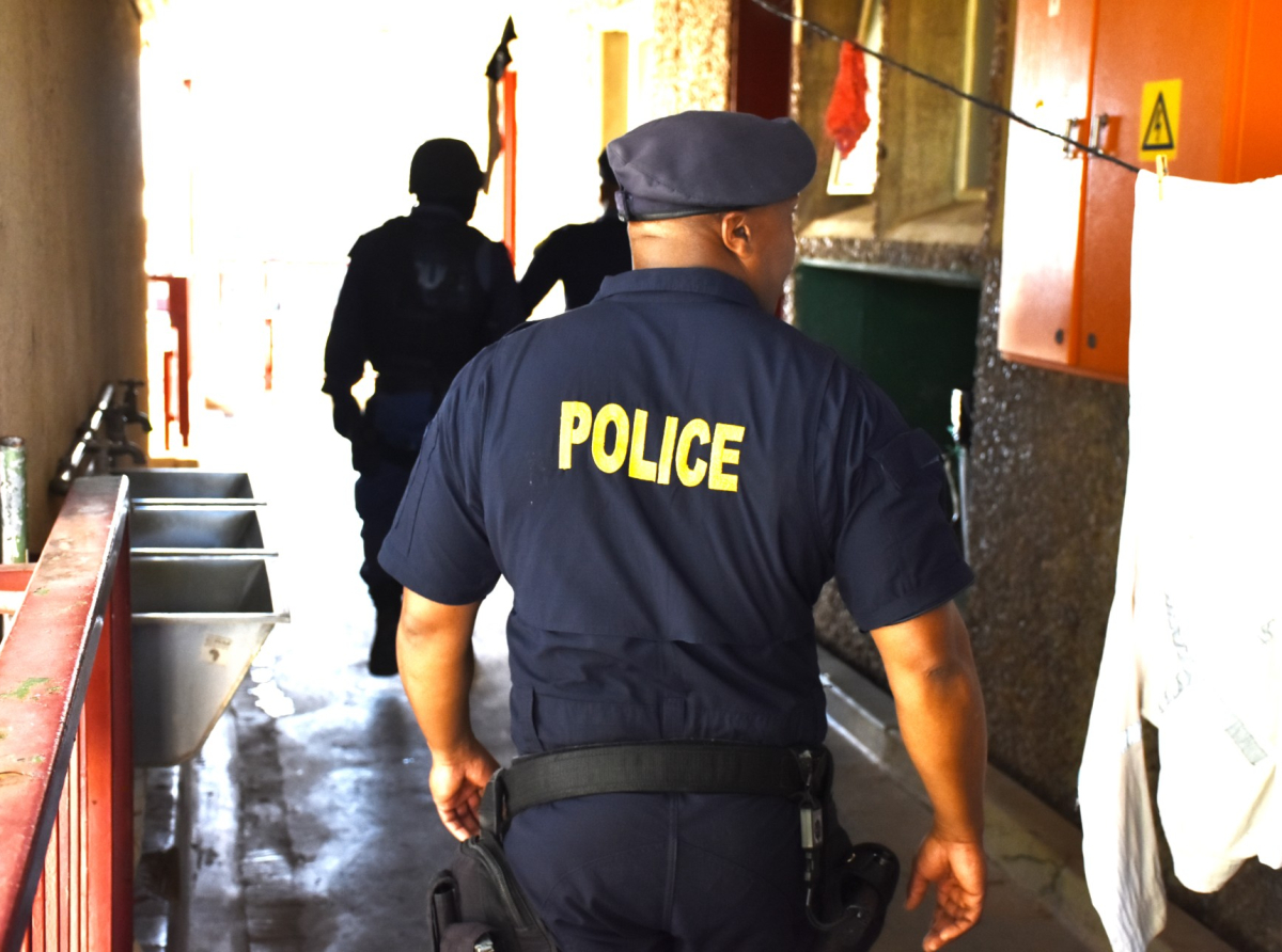 SAPS operation raid at the Kopanang Gold Plant in Virginia