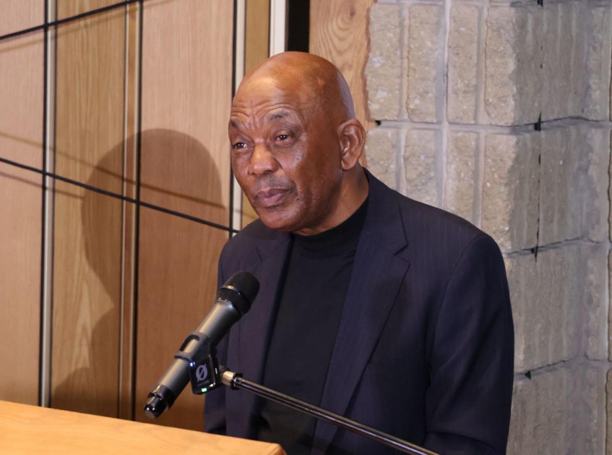 Executive Mayor of Mangaung Metropolitan Municipality Gregory Nthatisi adressed student accommodation  landlords at the Braam Fisher auditorium yesterday. Picture: Facebook