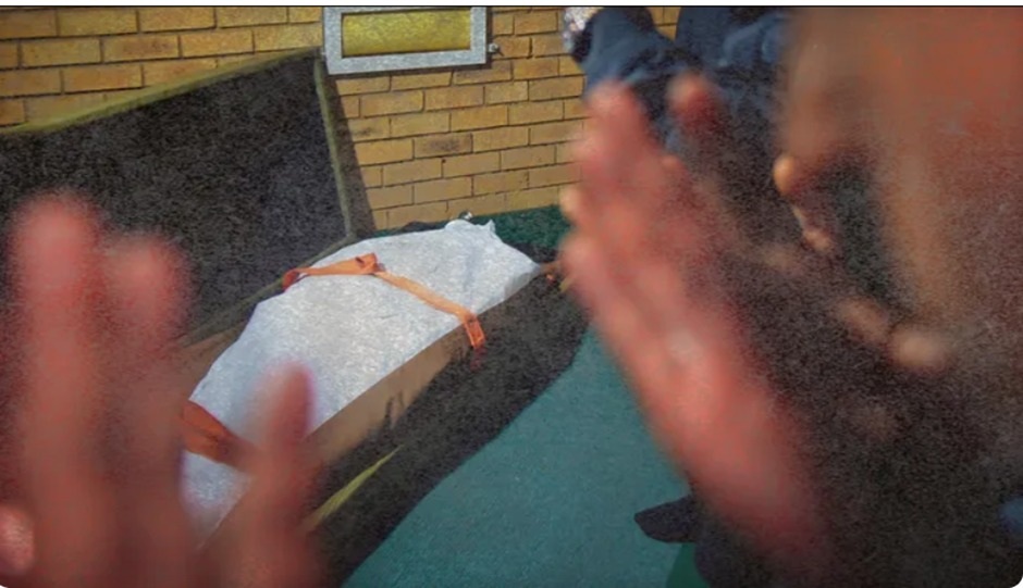 Friends and family members of the Zawar Faisal UL Rehman, gathered at the Westpark cemetery for a prayer service. Faisal UL Rehman was shot dead during a road rage incident in Emmarentia last Sunday. He will be buried in Pakistan.  Image: Itumeleng English/ Independent Newspapers