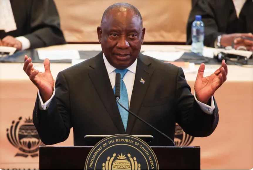 ANC president Cyril Ramaphosa.